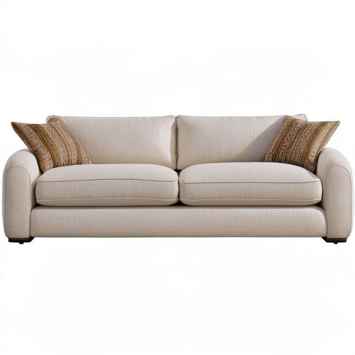2-Sitzer Sofa in Beige mit Polyesterbezug, 190 x 90 x 86 cm