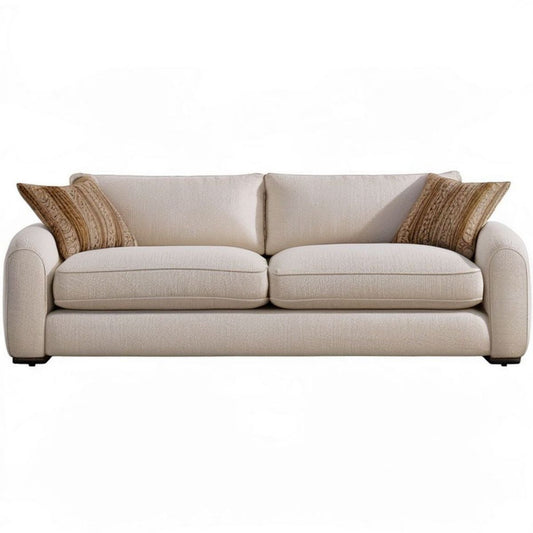 2-Sitzer Sofa in Beige mit Polyesterbezug, 190 x 90 x 86 cm