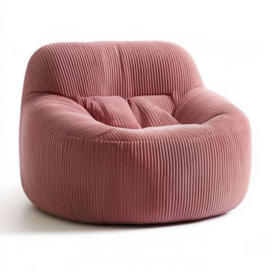 Cord-Sitzsack-Sessel Rosa, 95 x 90 x 70 cm