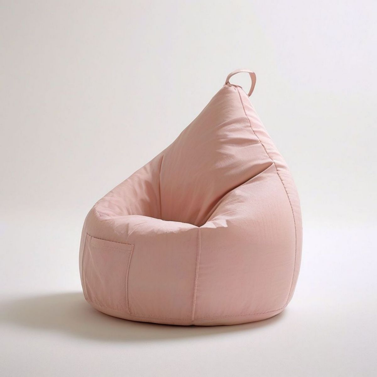 Tropfenförmiger Sitzsack Rosa, 70 x 70 x 80 cm, Polyester mit EPS-Füllung